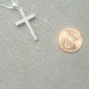 Diamond cross necklace