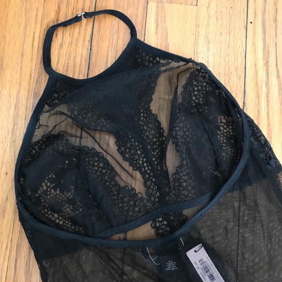 VS High Neck Crochet Lace and Mesh Teddy! - Picture 2 of 3