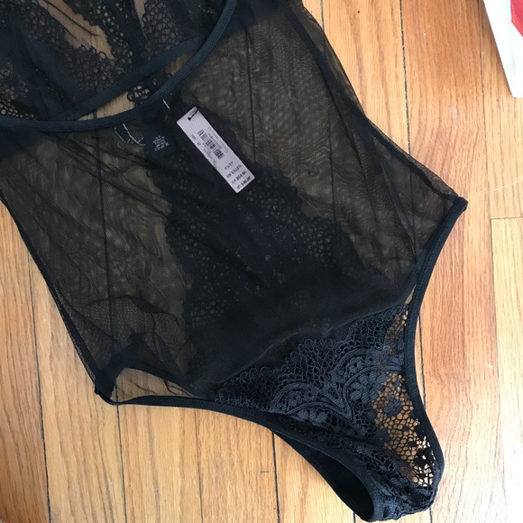 VS High Neck Crochet Lace and Mesh Teddy! - Picture 3 of 3