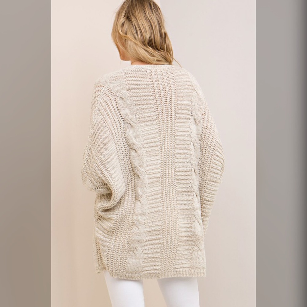 Taupe Cardigan - Picture 3 of 6