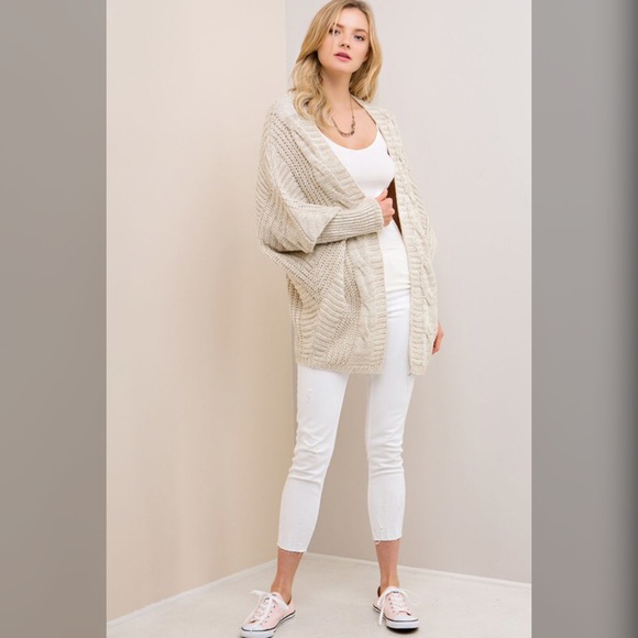 Taupe Cardigan - Picture 2 of 6