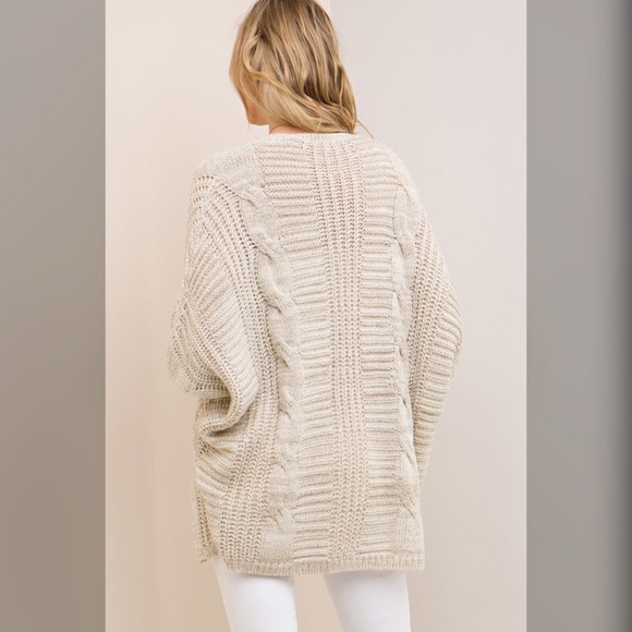 Taupe Cardigan - Picture 3 of 6