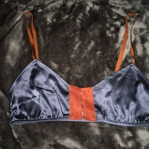 Anthropologie silk Bralette