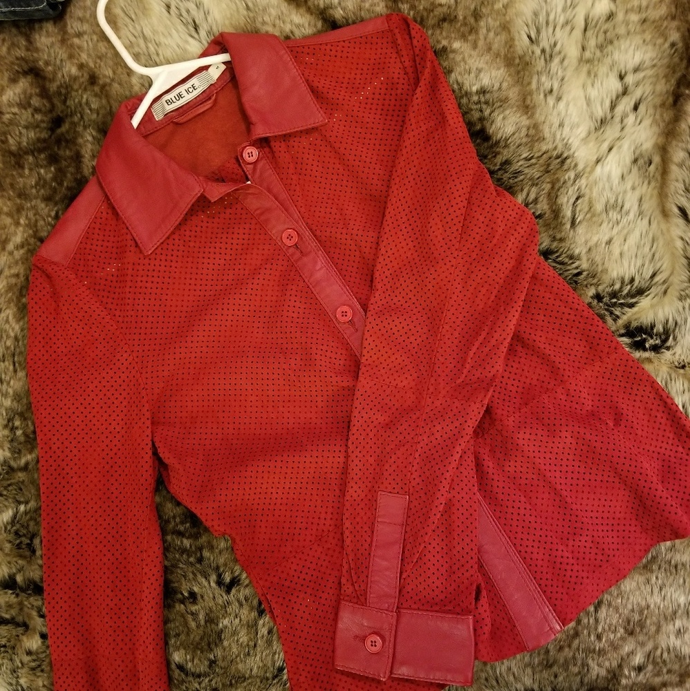 Red Ice Couture Leather Jacket