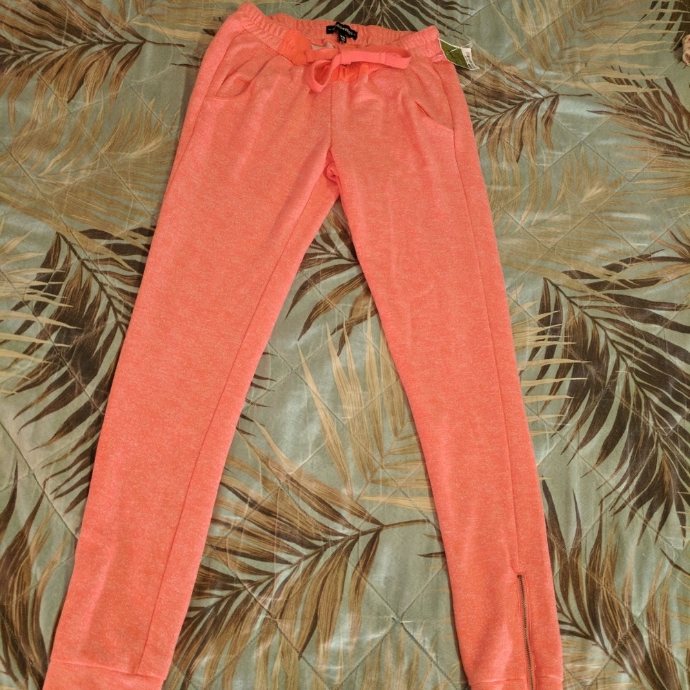 Pink sweat pants