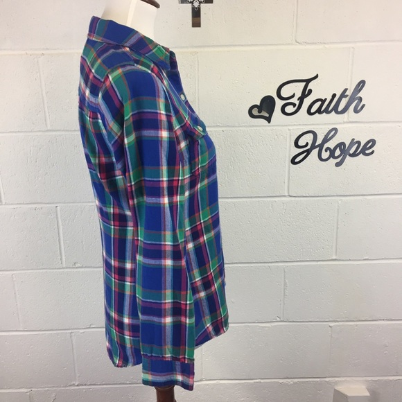 Old Navy Plaid Button Down Shirt SZ Small - Picture 3 of 7