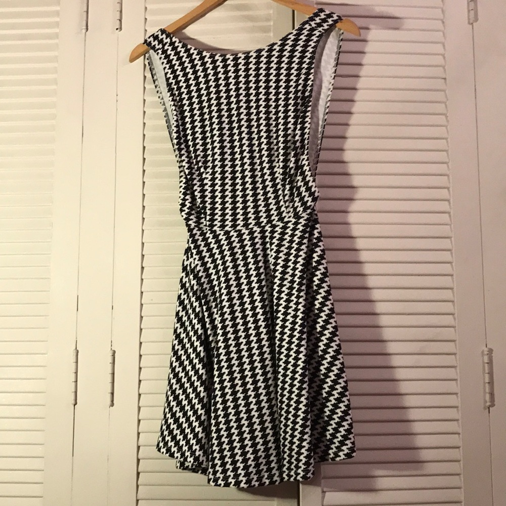 American Apparel houndstooth backless dress