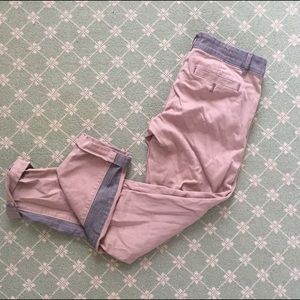 Anthropologie Pilcro Hyphen Railroad Patch Chinos
