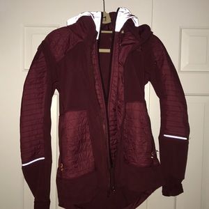 Rare -- Lululemon burgundy layered fleece