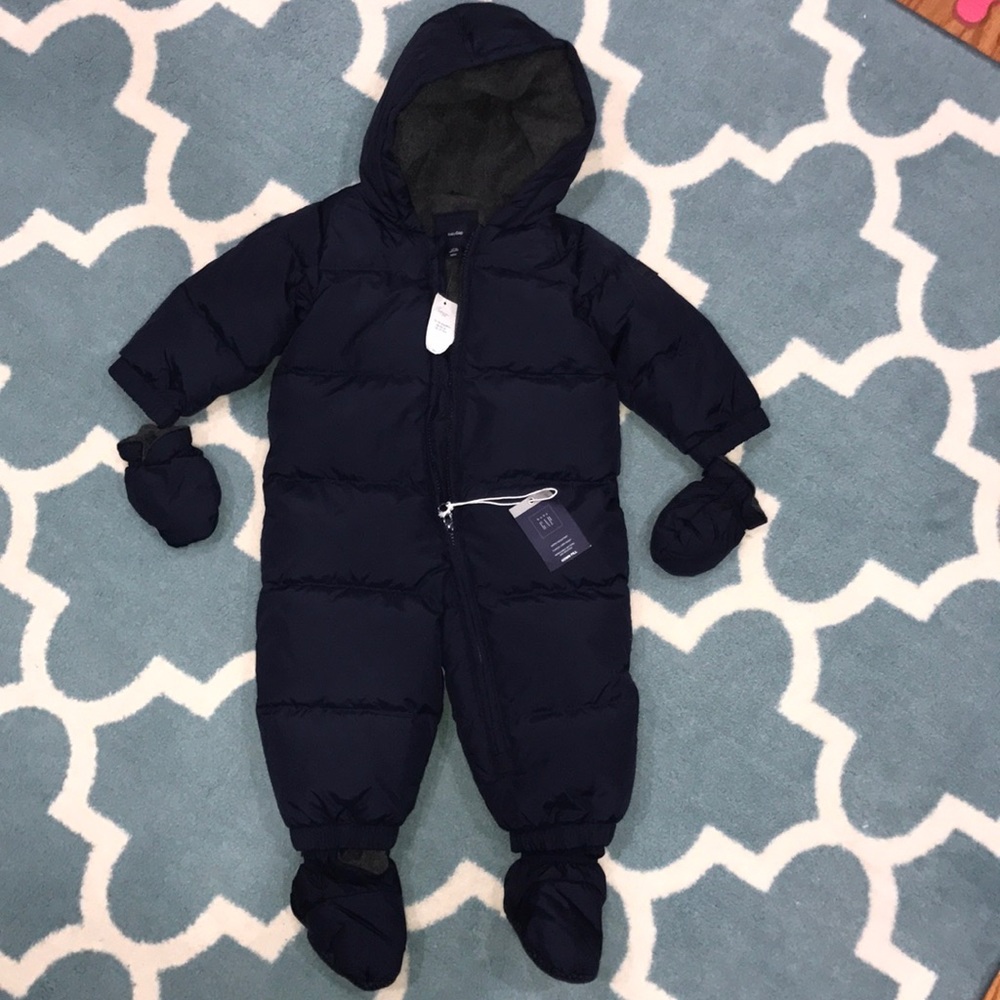 babygap snowsuit.