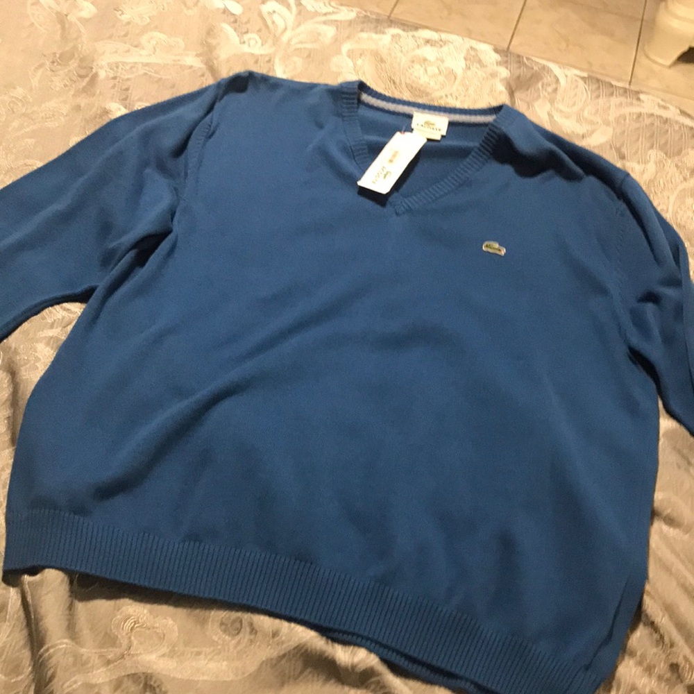 Lacoste V-Neck Jersey Sweater