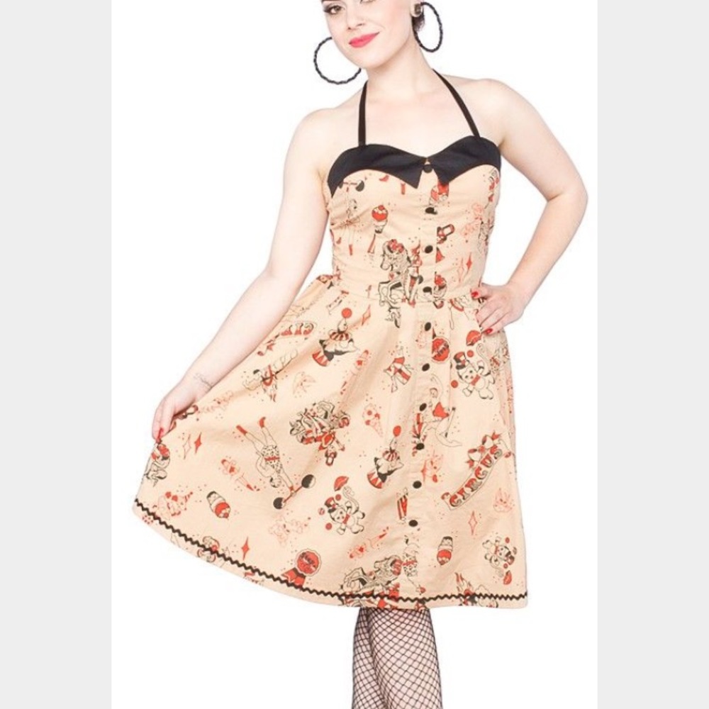 Sourpuss Circus Pinup Dress retro vintage