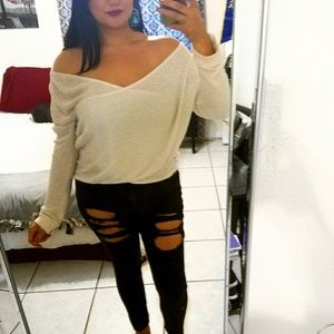 White Long-sleeved Shirt