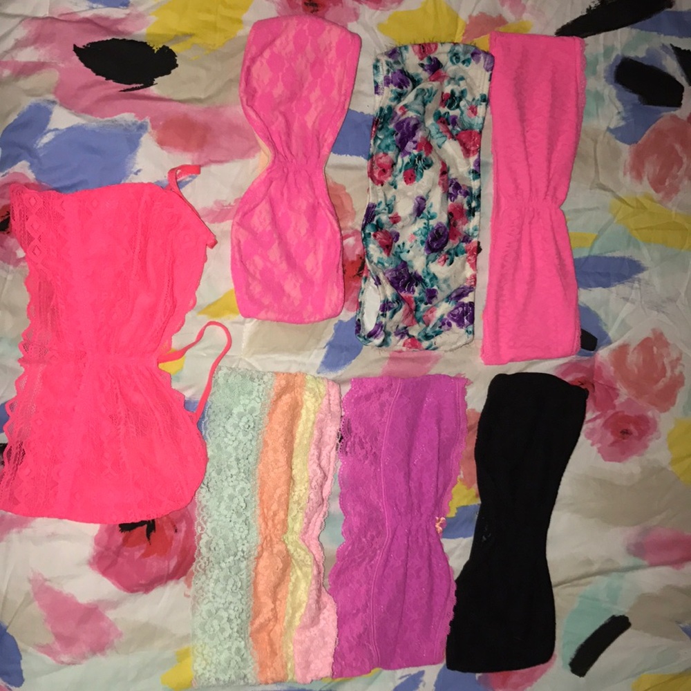 Bandeaus!! Aero, delias, American eagle, PINK!