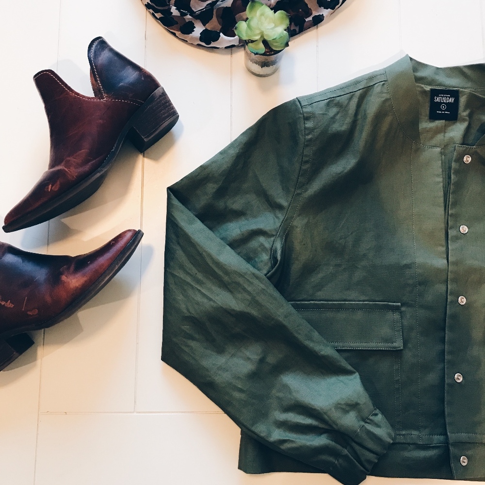 ❌SOLD❌ Kate Spade - Army Green Jacket