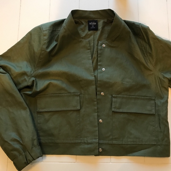 ❌SOLD❌ Kate Spade - Army Green Jacket - Picture 2 of 7