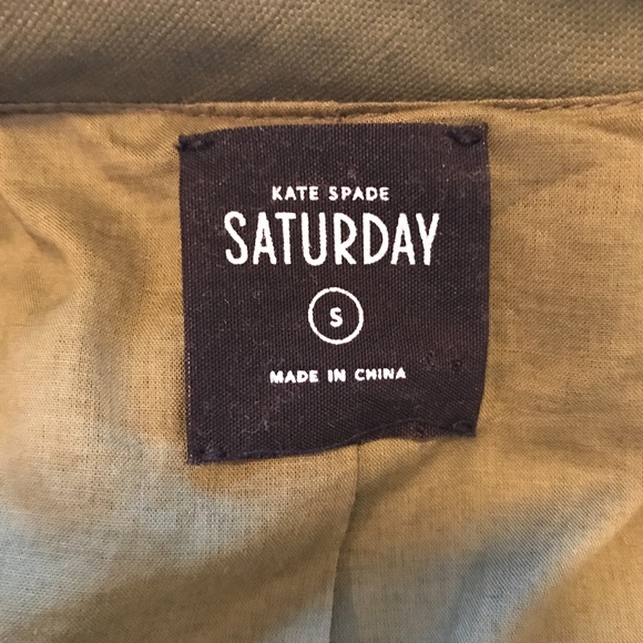 ❌SOLD❌ Kate Spade - Army Green Jacket - Picture 3 of 7