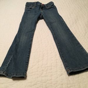 Old Navy boot cut jeans. Very cute.