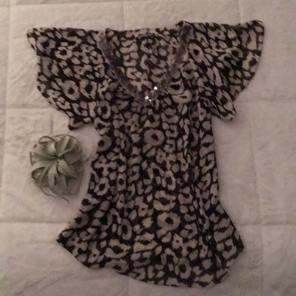 Cheetah Print Blouse