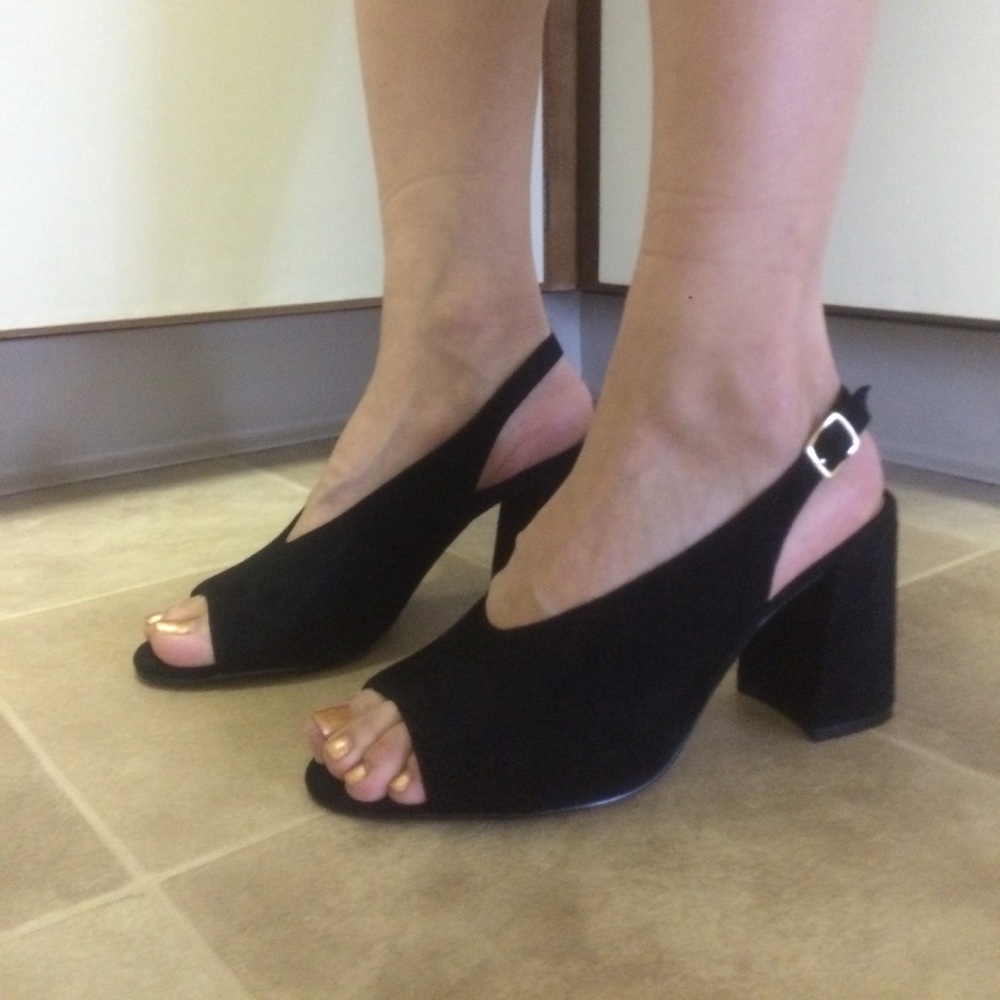New STEVEN by steve madden block heel black