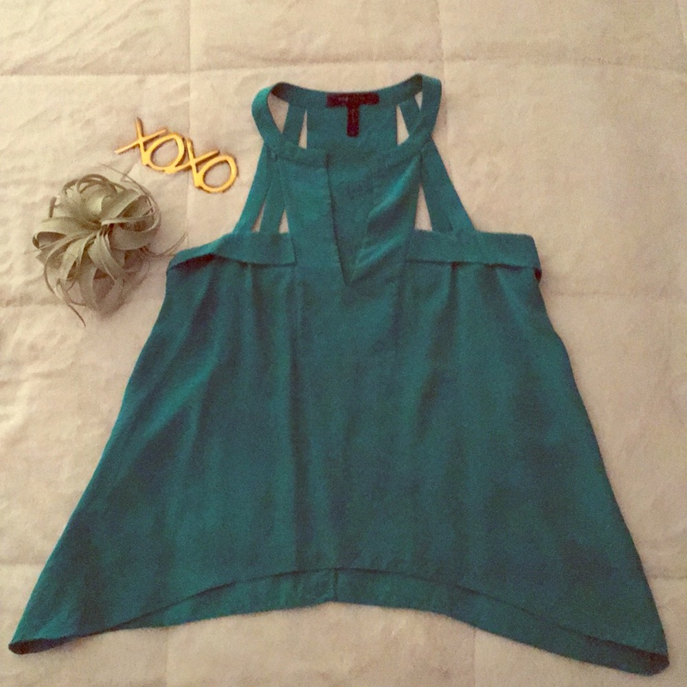Silk Cutout Top