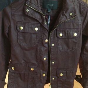 Jcrew downtown field jacket PXS in deep burgundy
