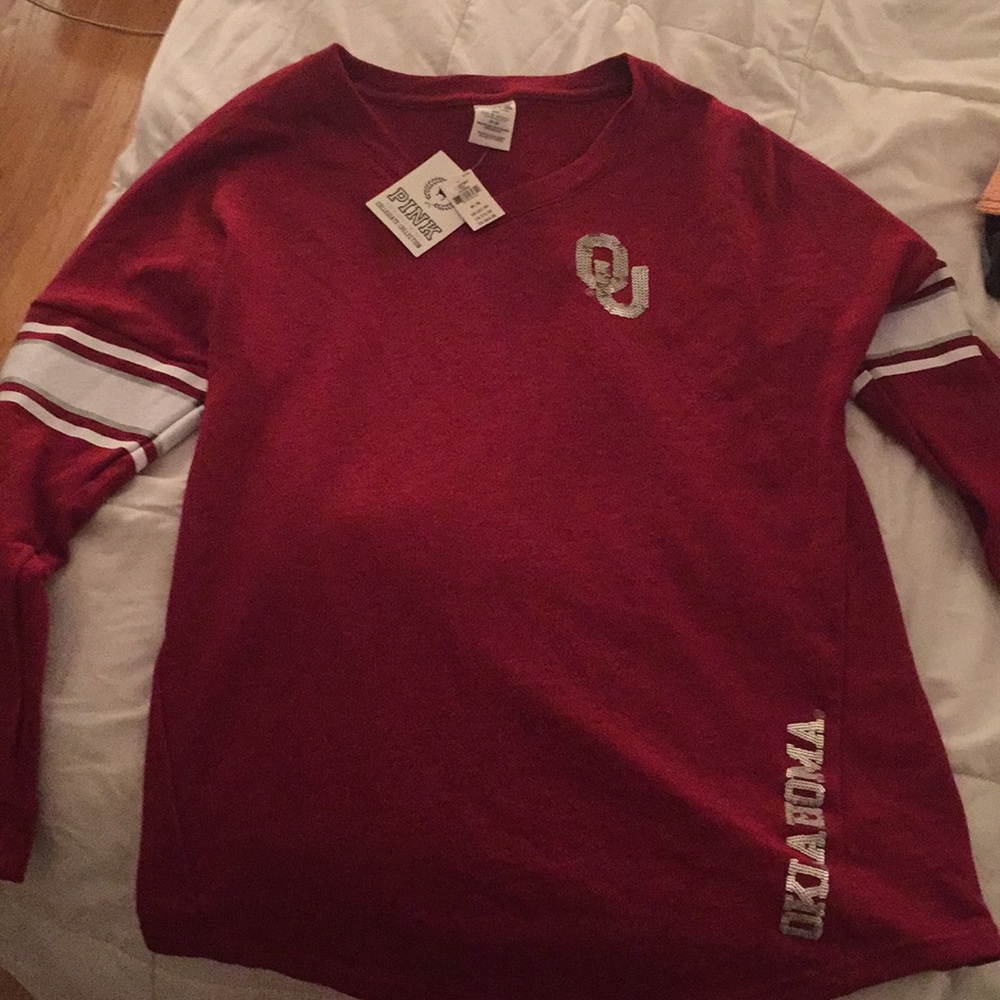 NWT Victoria's Secret Pink Oklahoma Sooners shirt