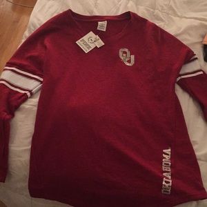 NWT Victoria's Secret Pink Oklahoma Sooners shirt
