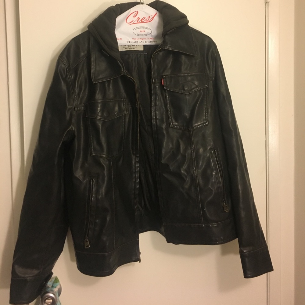 Levis brown leather jacket