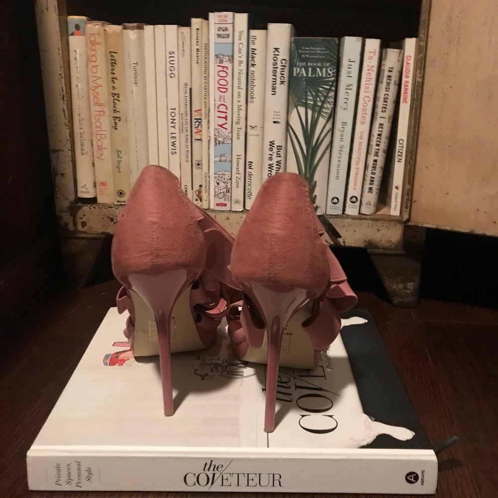 Bakers Pink Heels Chic Bandage Style Fashion