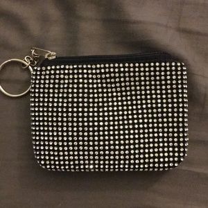 Car/money jeweled purse with key chain ring