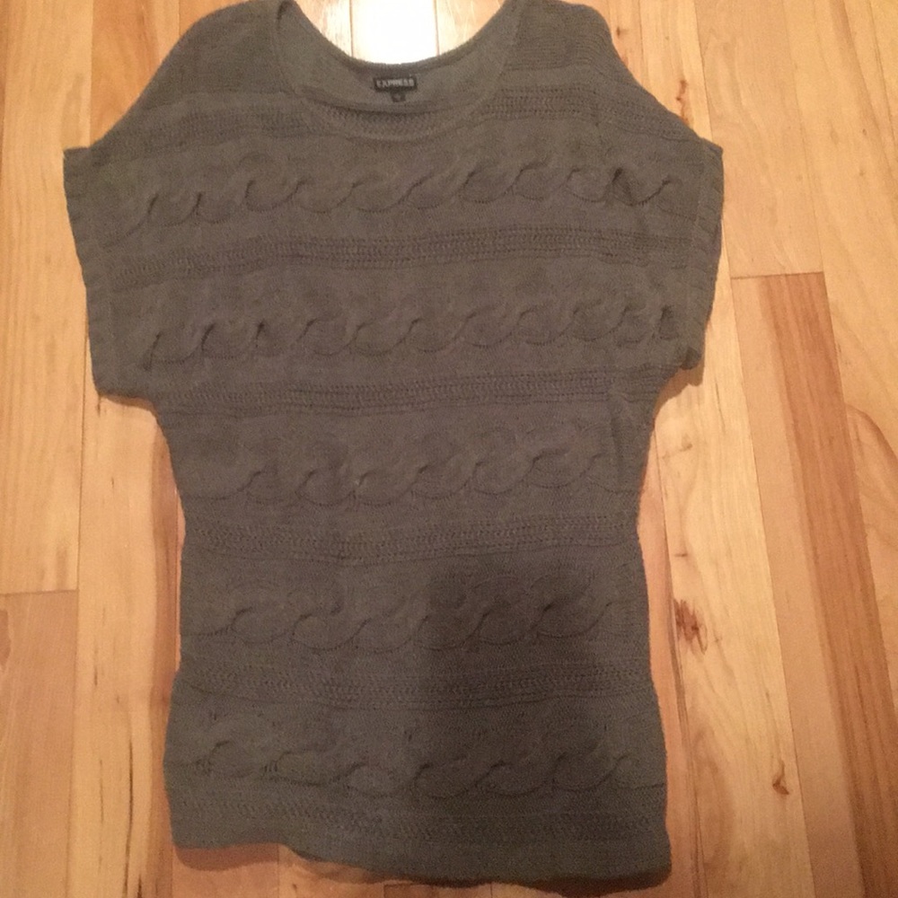 Express Long Big Comfy Short Sleeved Sweater