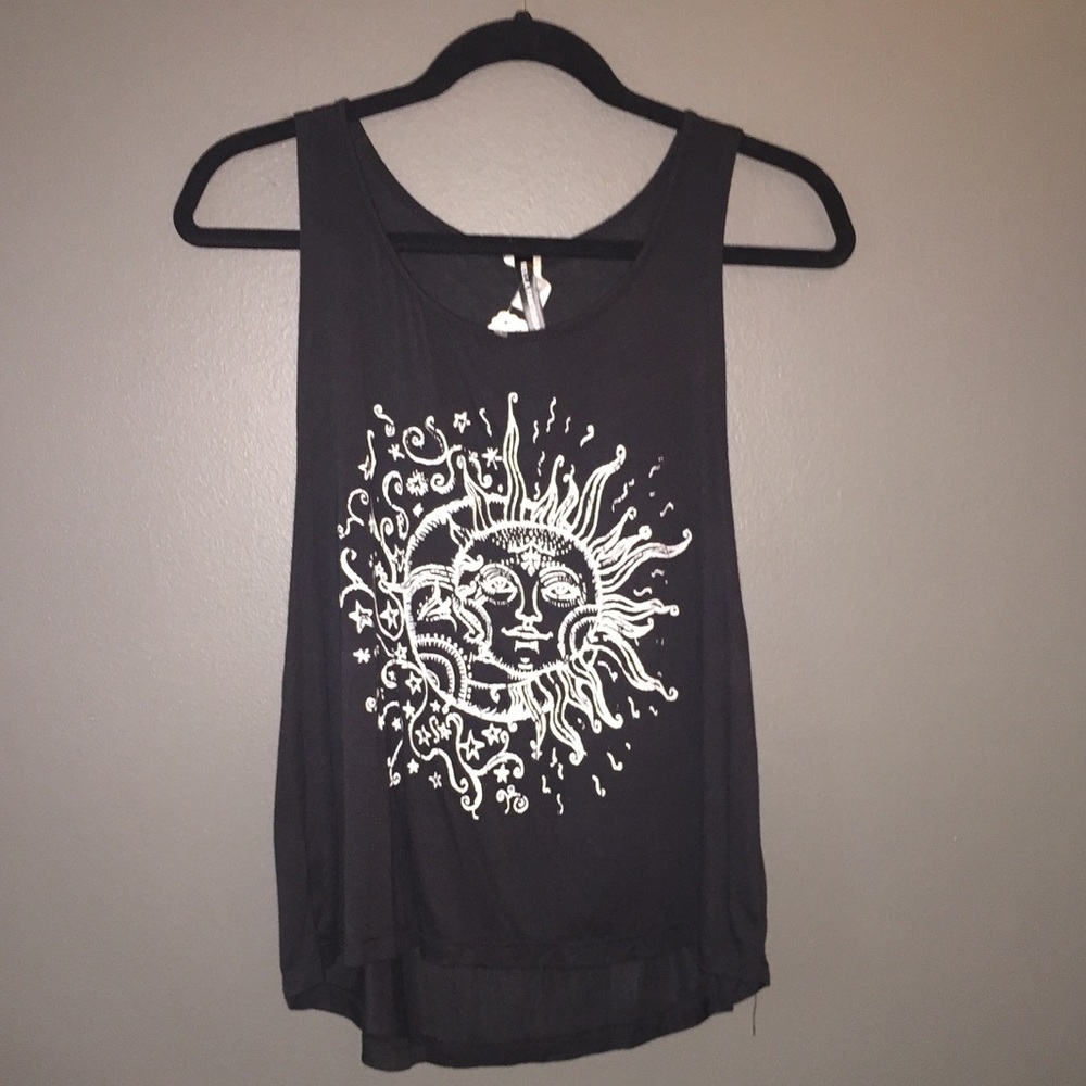 Sun/moon tank top