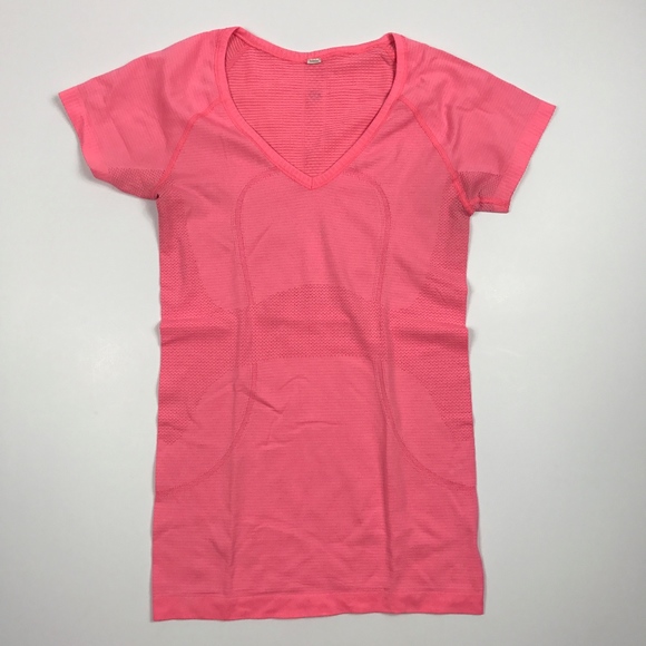 lululemon athletica Tops - Lululemon Run Swiftly Tech Short Sleeve Pink 4