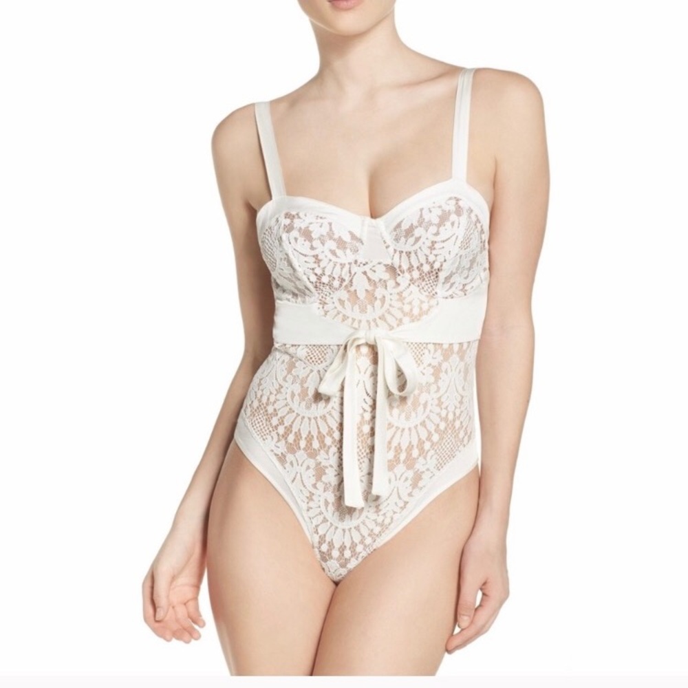 For Love & Lemons V-day bodysuit