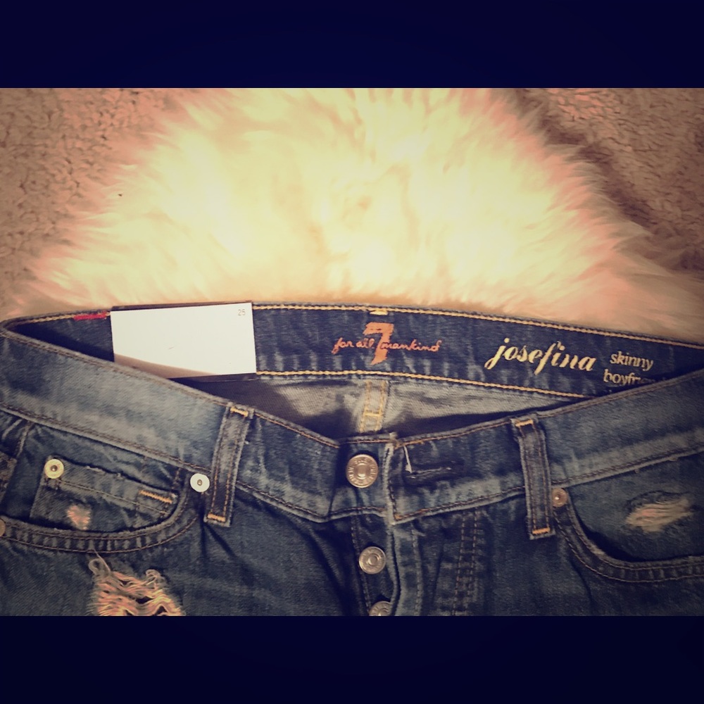 NWT - 7 for All Mankind Jeans-Josefina Boyfriend
