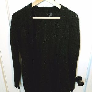 Black Speckled Cardigan