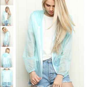 Brandy Melville Blue Windbreaker