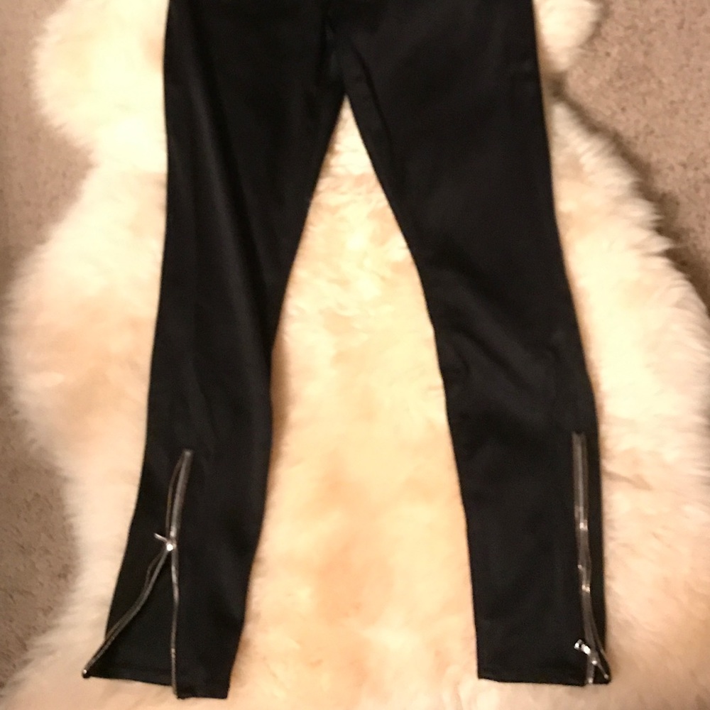 7 For All Mankind Ankle Skinny Shinny Black