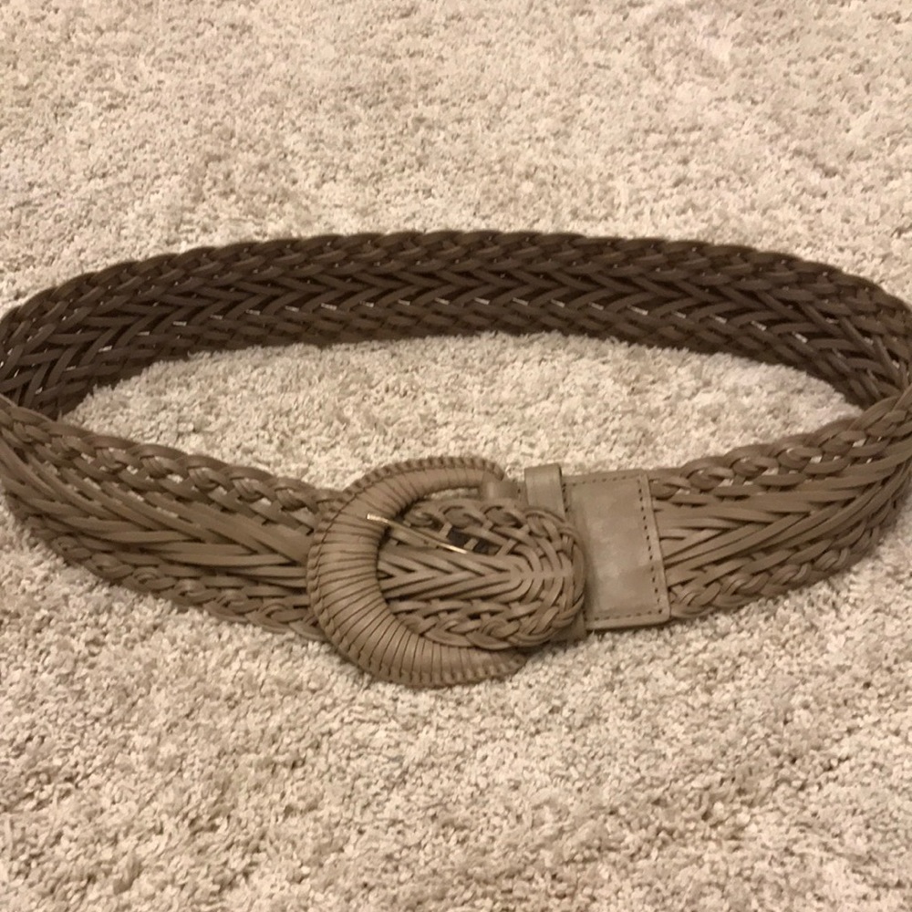 TALBOTS Light brown woven belt