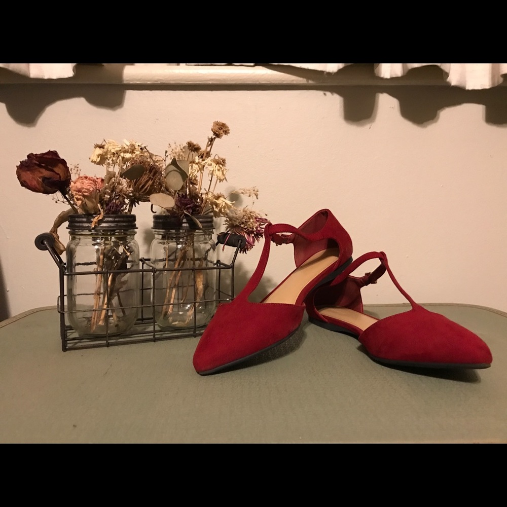 Forever 21 Red Ballet Flats