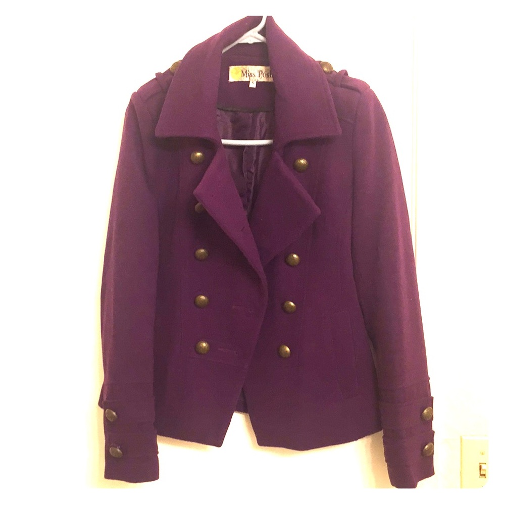 Purple winter coat