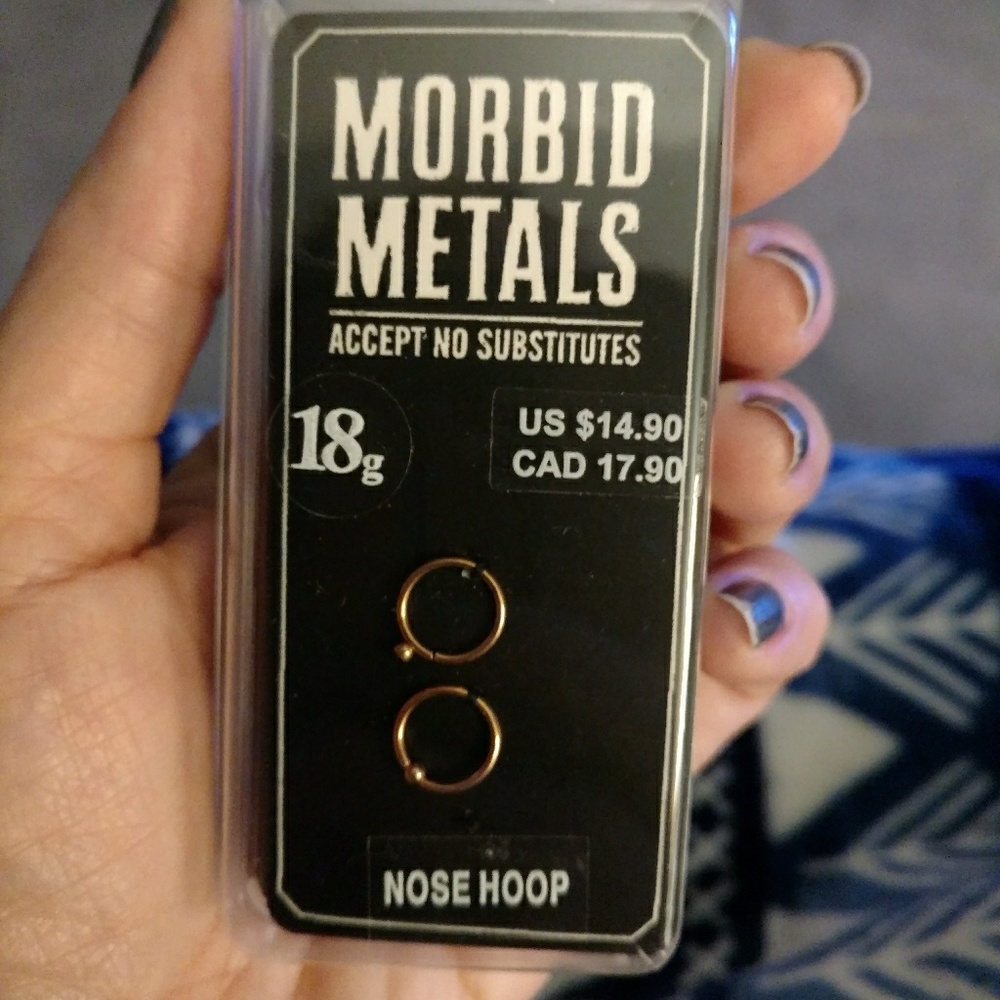 Morbid Metals Nose Hoops