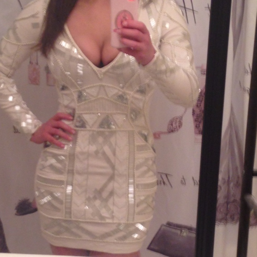 Carli Bybel Hand Beaded Embellished Dress