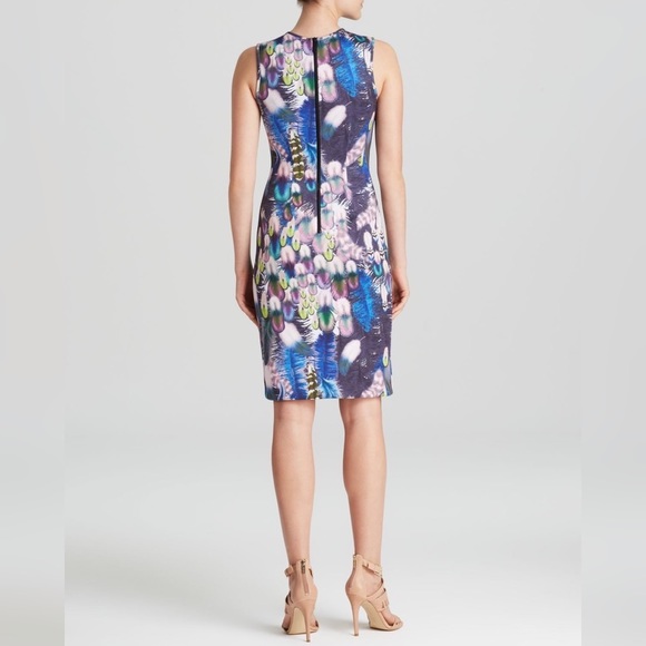Cynthia Rowley Scuba Dress Feather Print - Picture 3 of 8