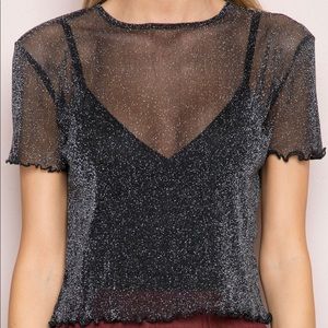 Brandy Melville Glitter Porter Top