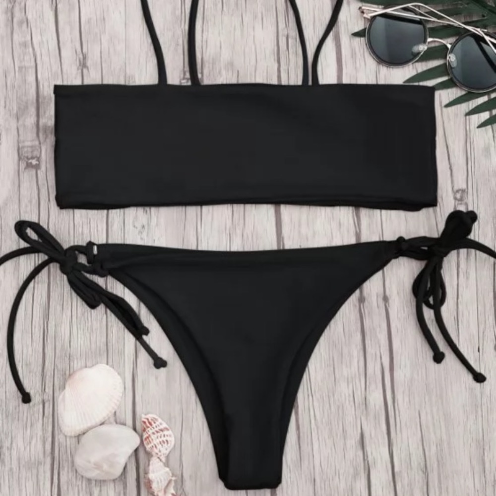 ⚡️SALE⚡️ SOLID BLACK KINI