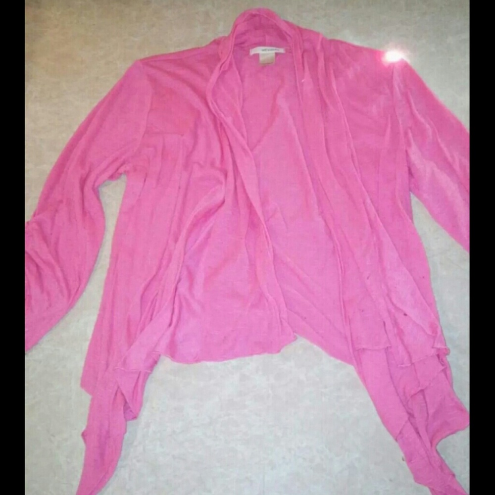 Pink light weight 3/4 sleeve jacket