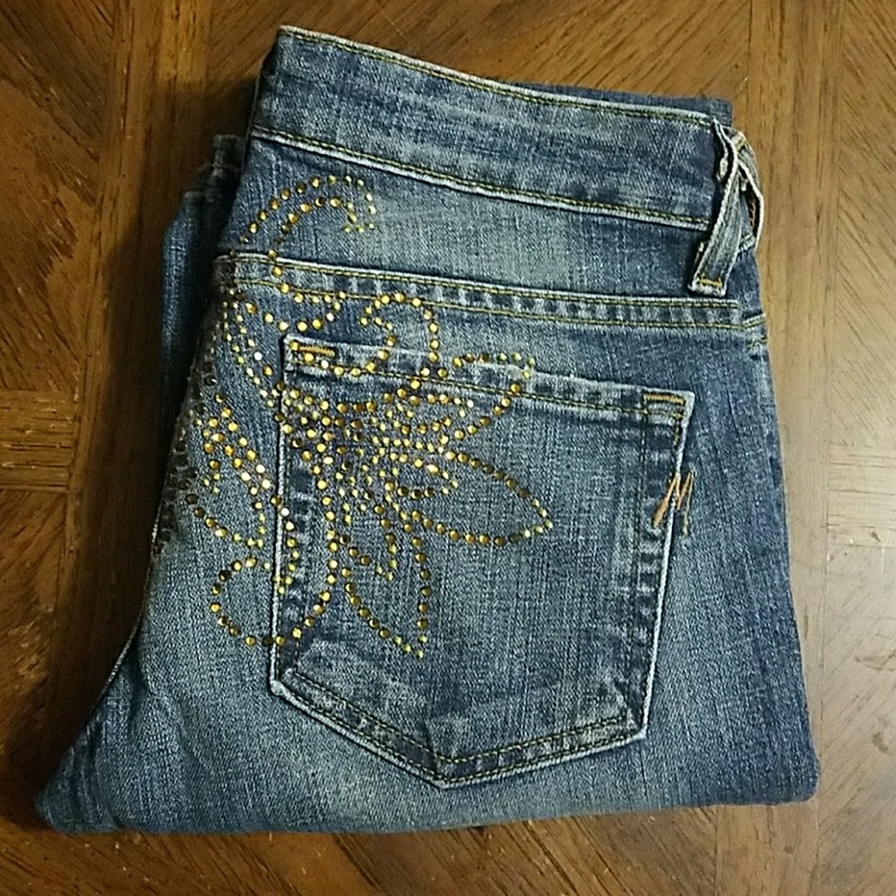 Marciano Rhinestone Embellished Jeans