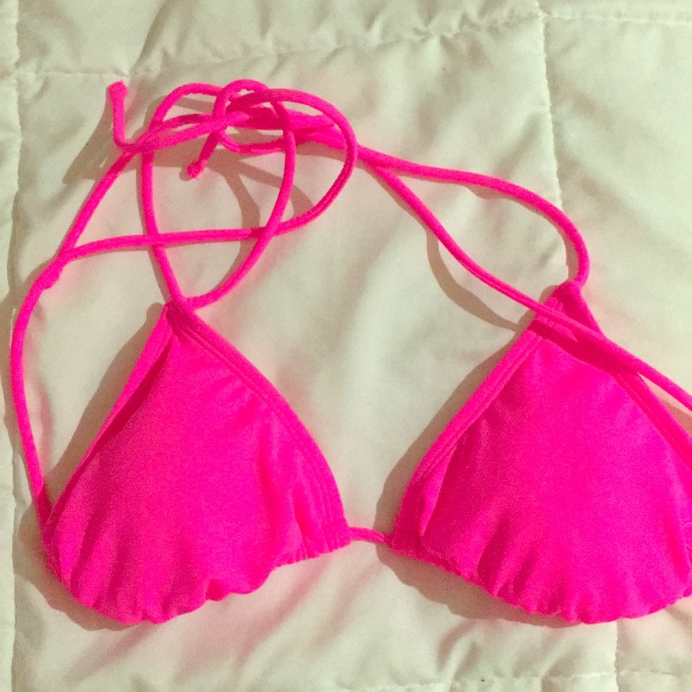 HOT pink bikini top